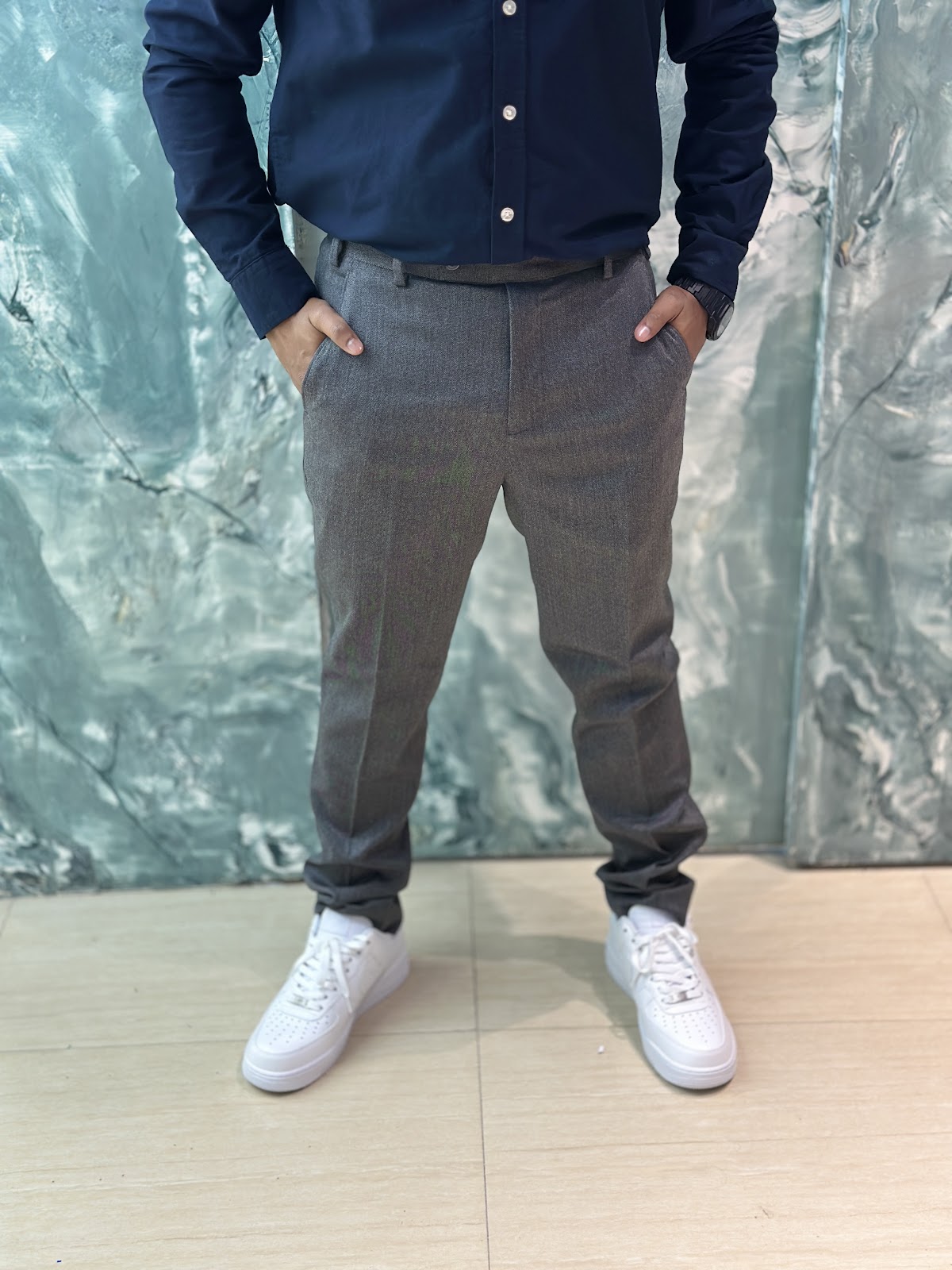 Premium Formal Pant V Grey