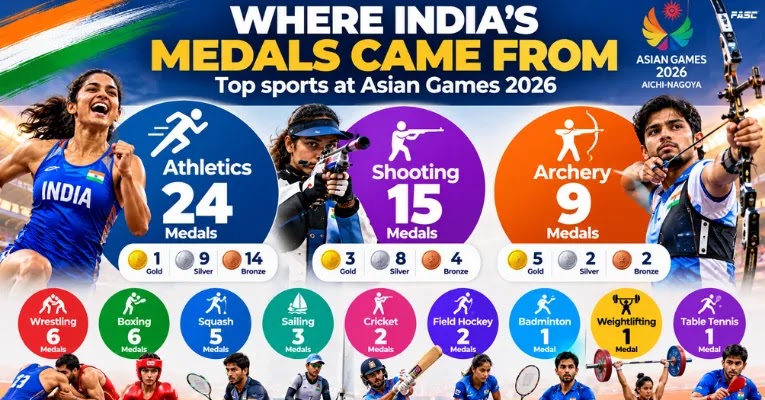 Where India's medals came from