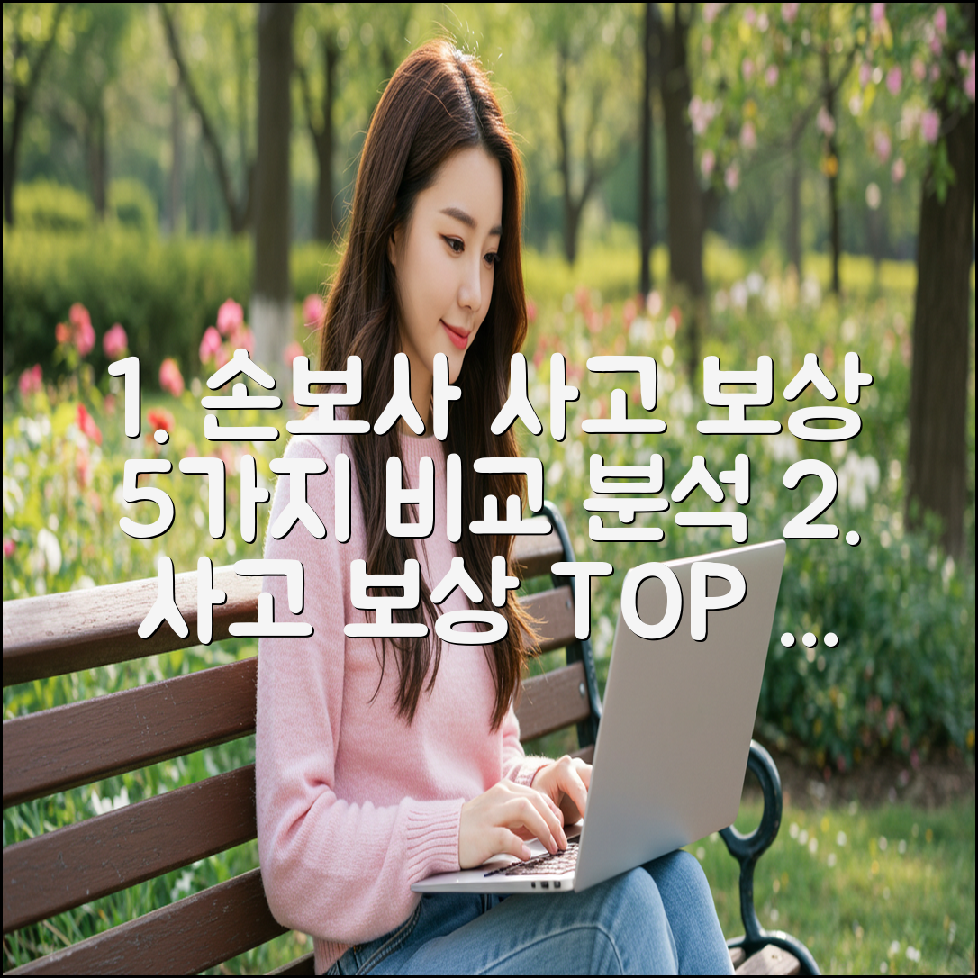 손해보험사별 사고 보상 5가지: 비교 분석