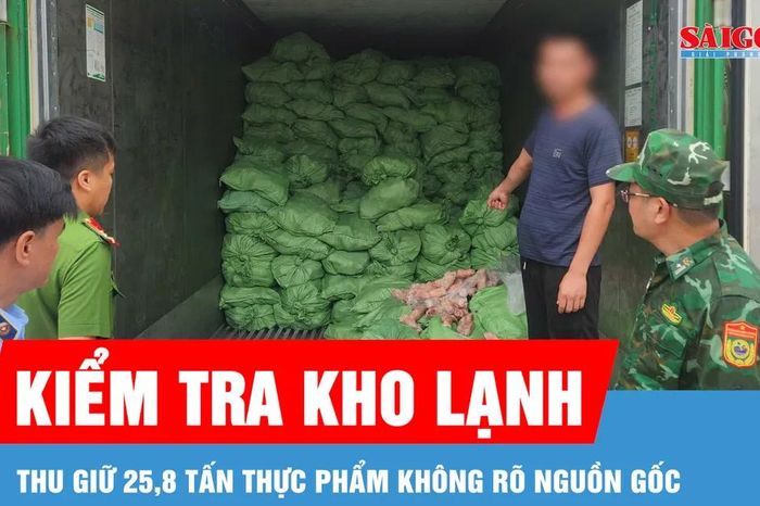Kiểm tra 3 kho, thu giữ 25,8 tấn thực phẩm đông lạnh không rõ nguồn gốc - Báo Sài Gòn Giải Phóng