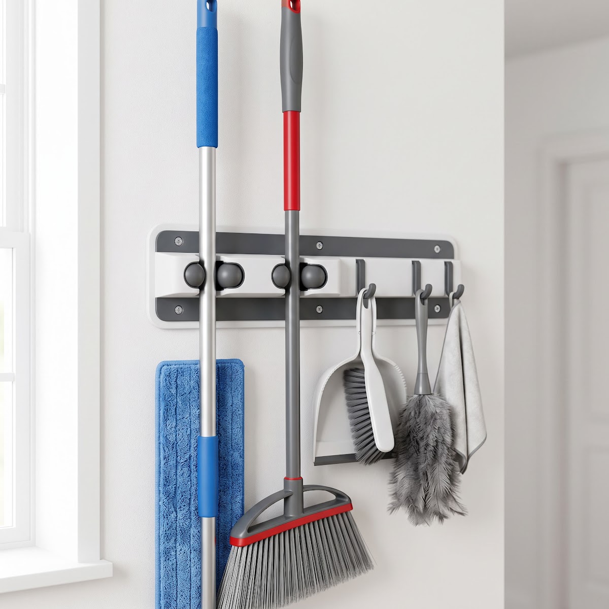 Best Mop and Broom Holders for Utility Closets (2026) - BEST COMPACT — PRODUCT SHOT