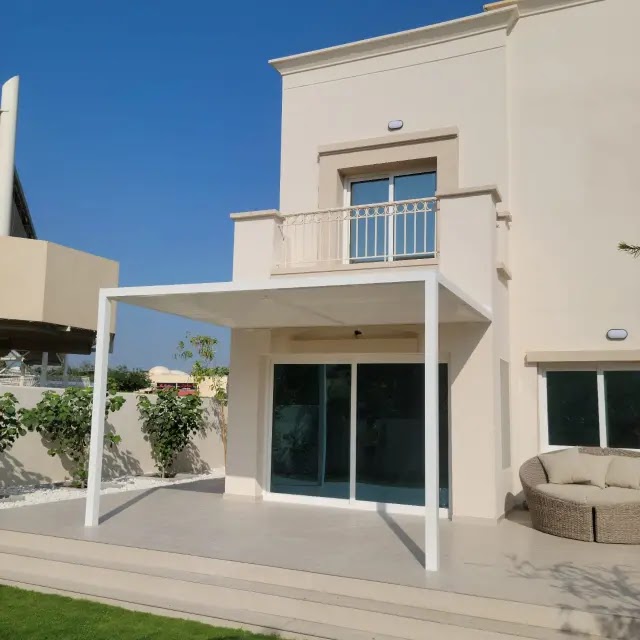 Aluminium pergola shade structure UAE
