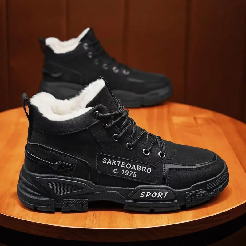 Men's work boots, insulated, slip-resistant, water-repellent