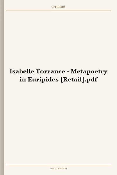 Metapoetry in Euripides