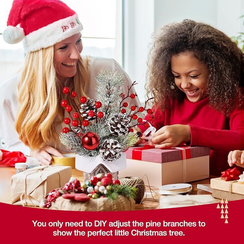 Decorative Tabletop Christmas Tree Figurine, 30 cm