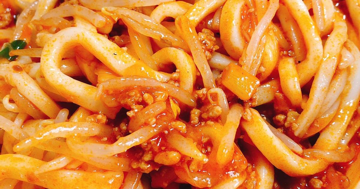 Mì udon sốt thịt bằm 🤣