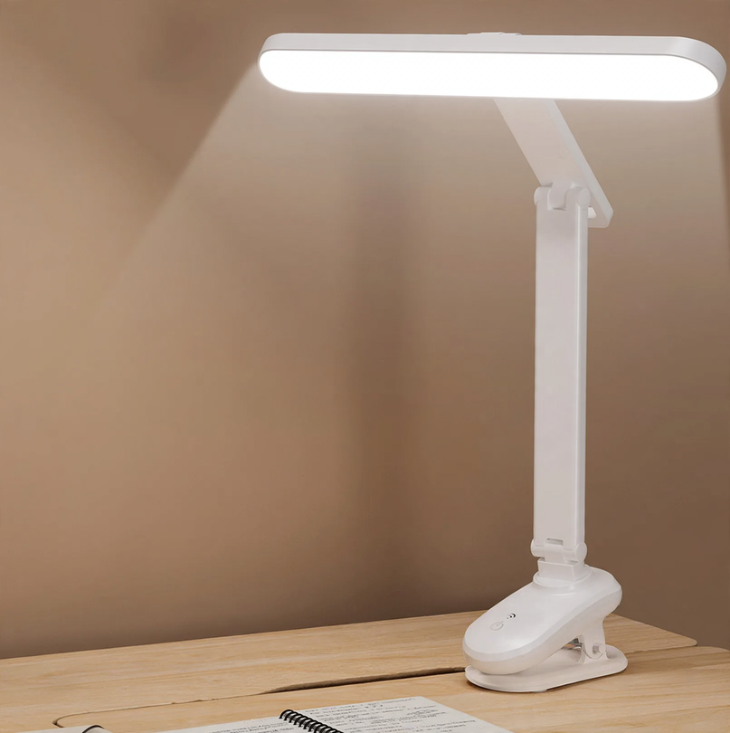 LED-Klemmlampe mit integrierter Uhr