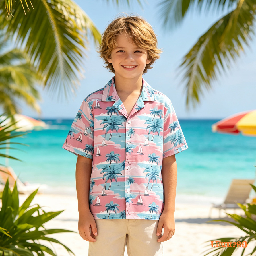 AOP KHU Kids Brazil Collar Shirt