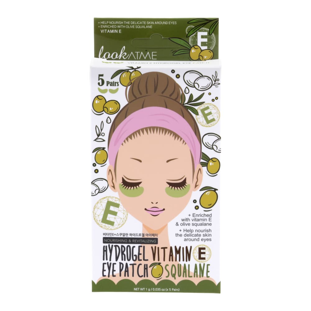 Parches de hidrogel para contorno de ojos con vitamina E Look At Me™, 5 pares