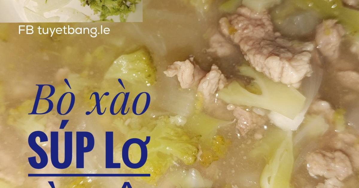 Ăn dặm cho bé: Bò xào súp lơ hành tây