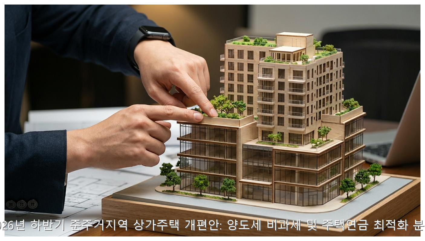 2026년 하반기 준주거지역 상가주택 개편안: 양도세 비과세 및 주택연금 최적화 분석 핵심 안내 및 분석 인포그래픽 (4)
