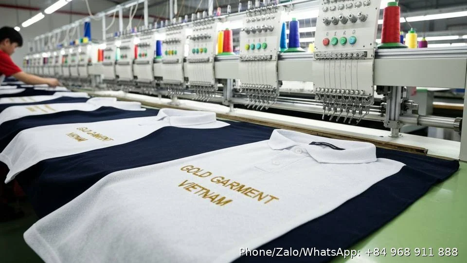 Custom Work Polo Shirts - Gold Garment Vietnam