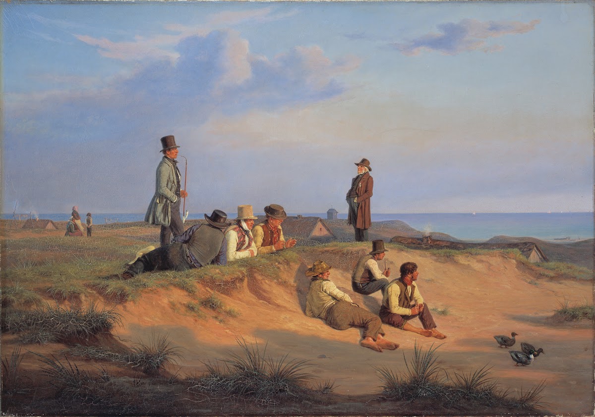Mænd af Skagen en sommeraften i godt vejr 1848
