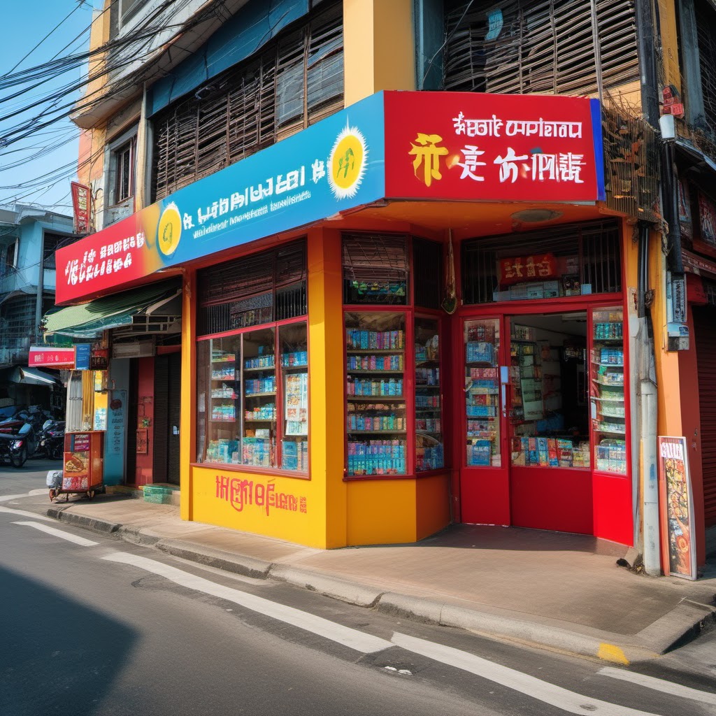 Hình minh họa: Khung cảnh cửa hàng và quy trình kinh doanh