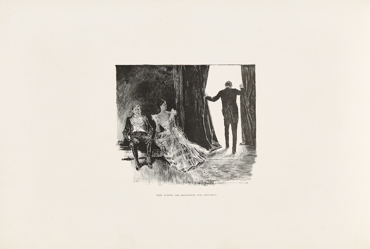 That evening her engagement was announced 1896