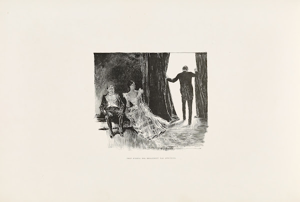 That evening her engagement was announced 1896