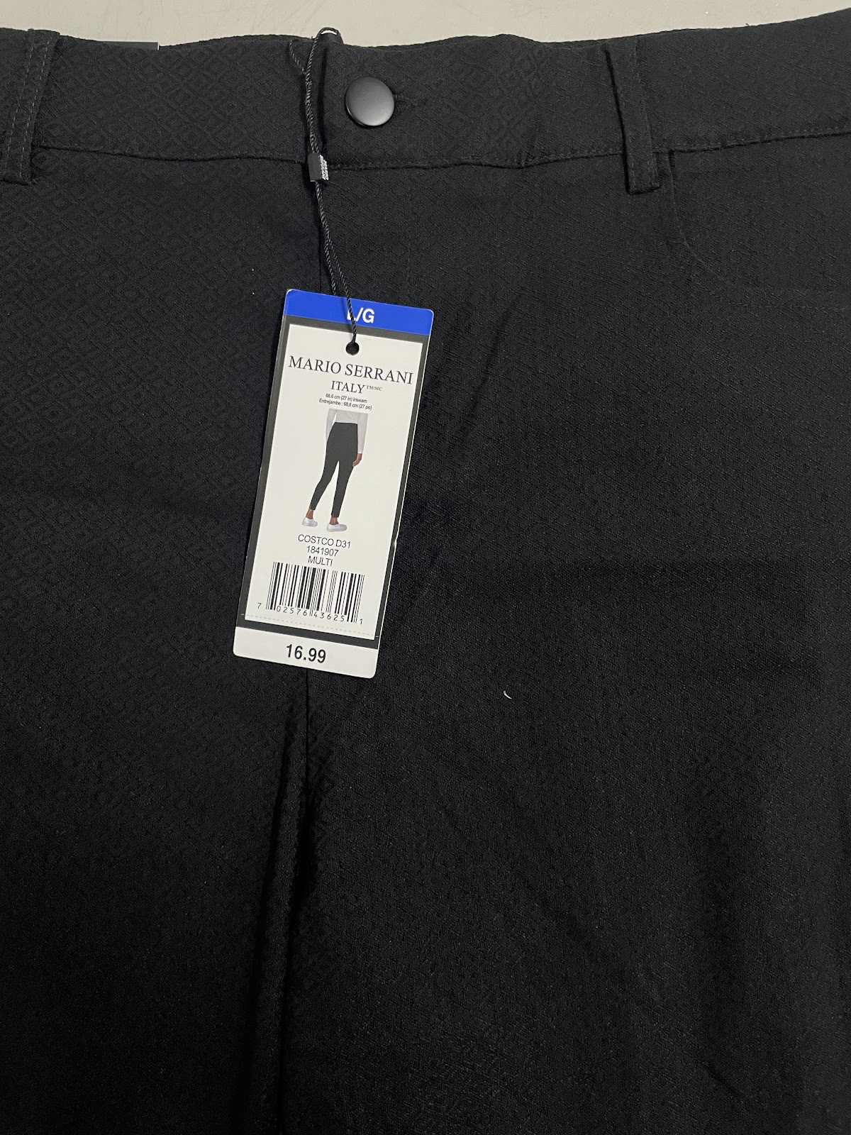 Mario Serrani Pants Black L #0744