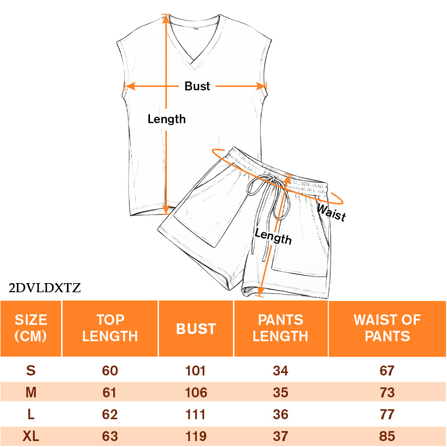 2D V-Neck Short Sleeve Set