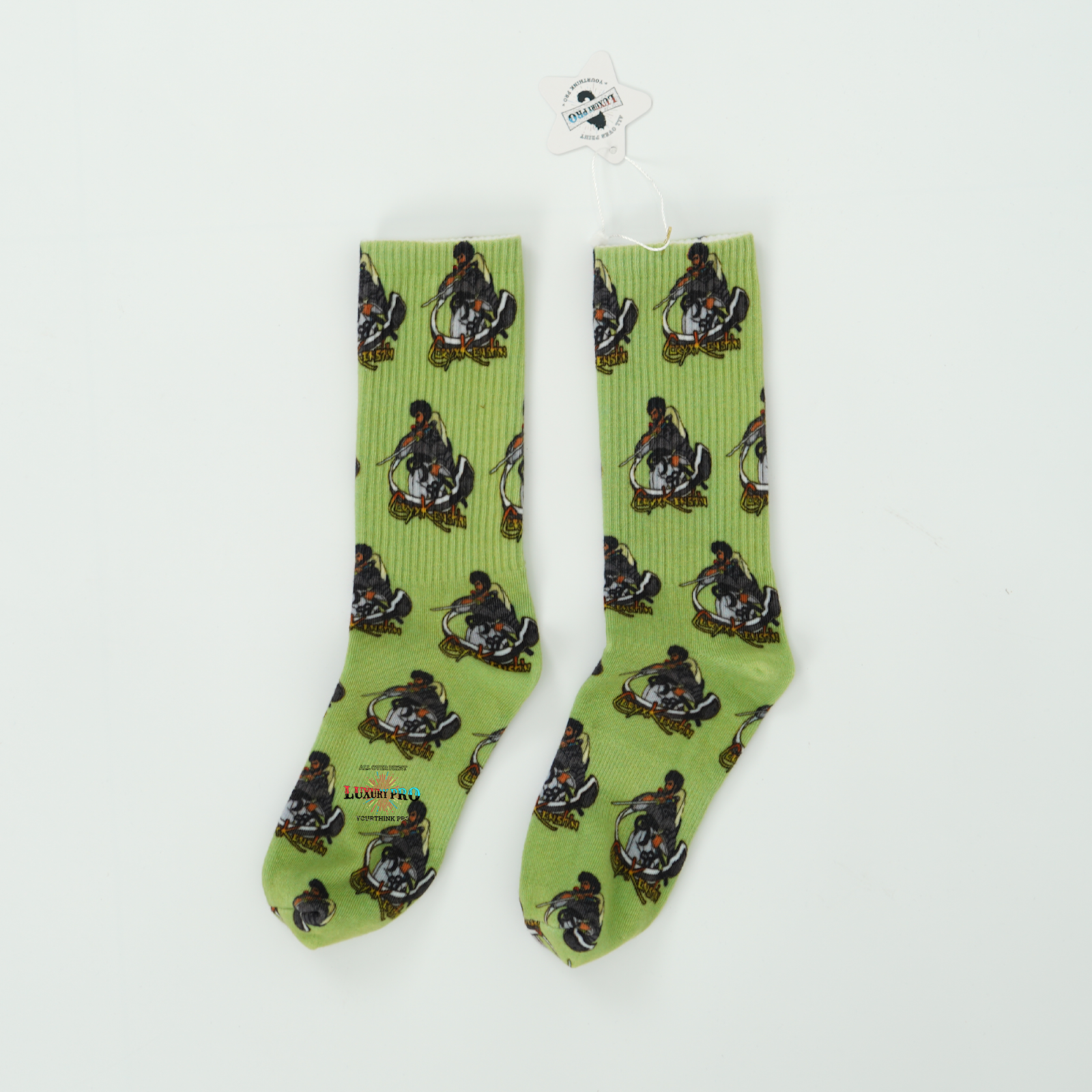 Non-Ribbed Vertical Stripe Socks