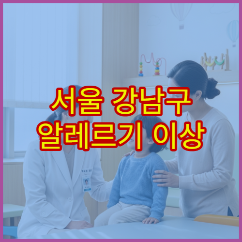 서울 강남구 알레르기 이상 증상 정밀 검사 가능한 병원 리스트