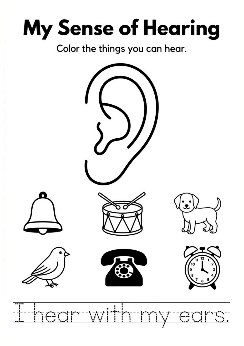 What Makes a Sound? Worksheet