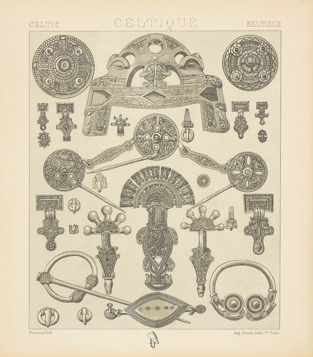 Objets usuels  agrafes et boucles  epoques du bronze et du fer 1876 1888