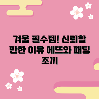 에뜨와경량패딩조끼, 겨울 패딩 추천, 패션 초보, 필수 겨울 아이템, 가성비 패딩