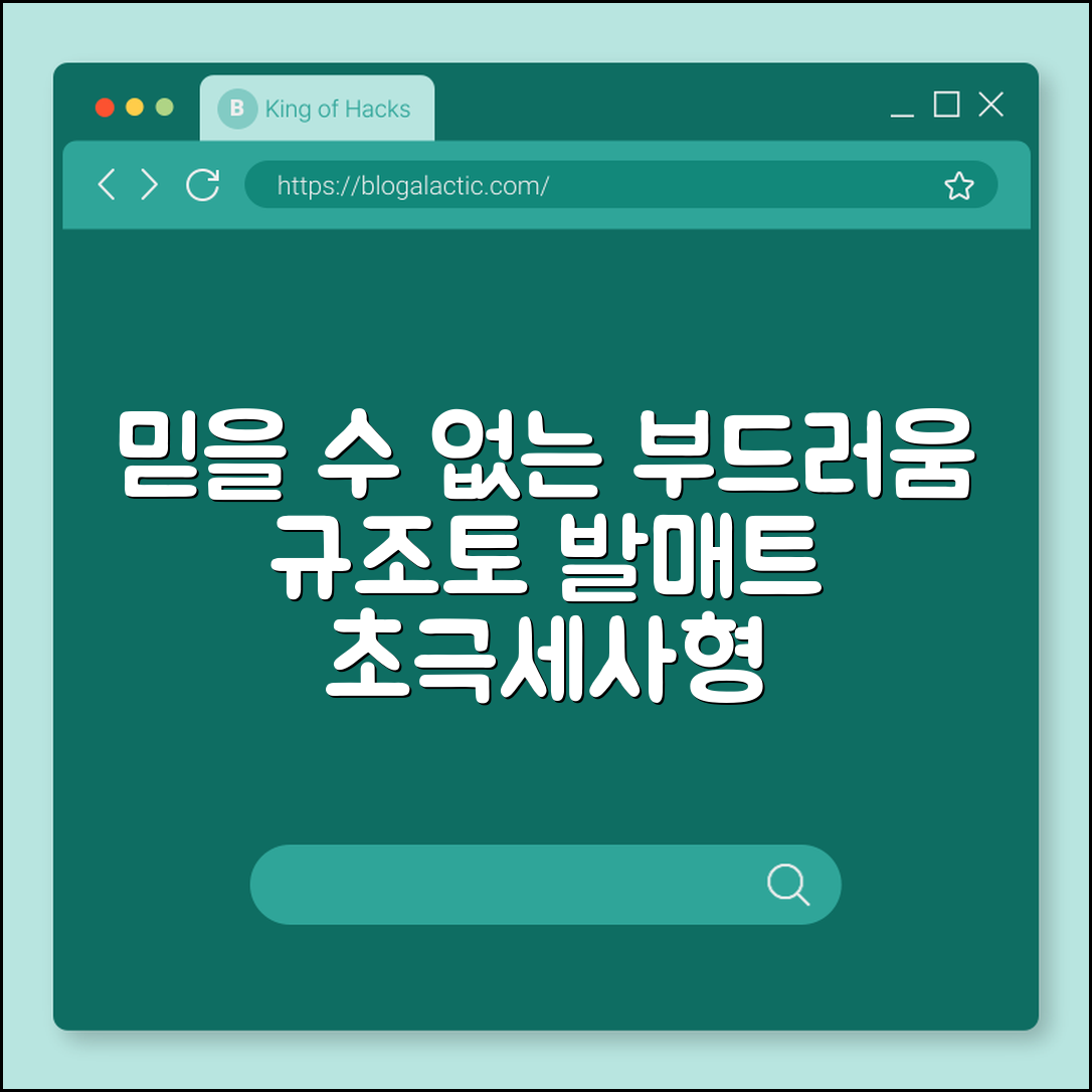 믿을 수 없는 부드러움! 규조토 초극세사형 발매트