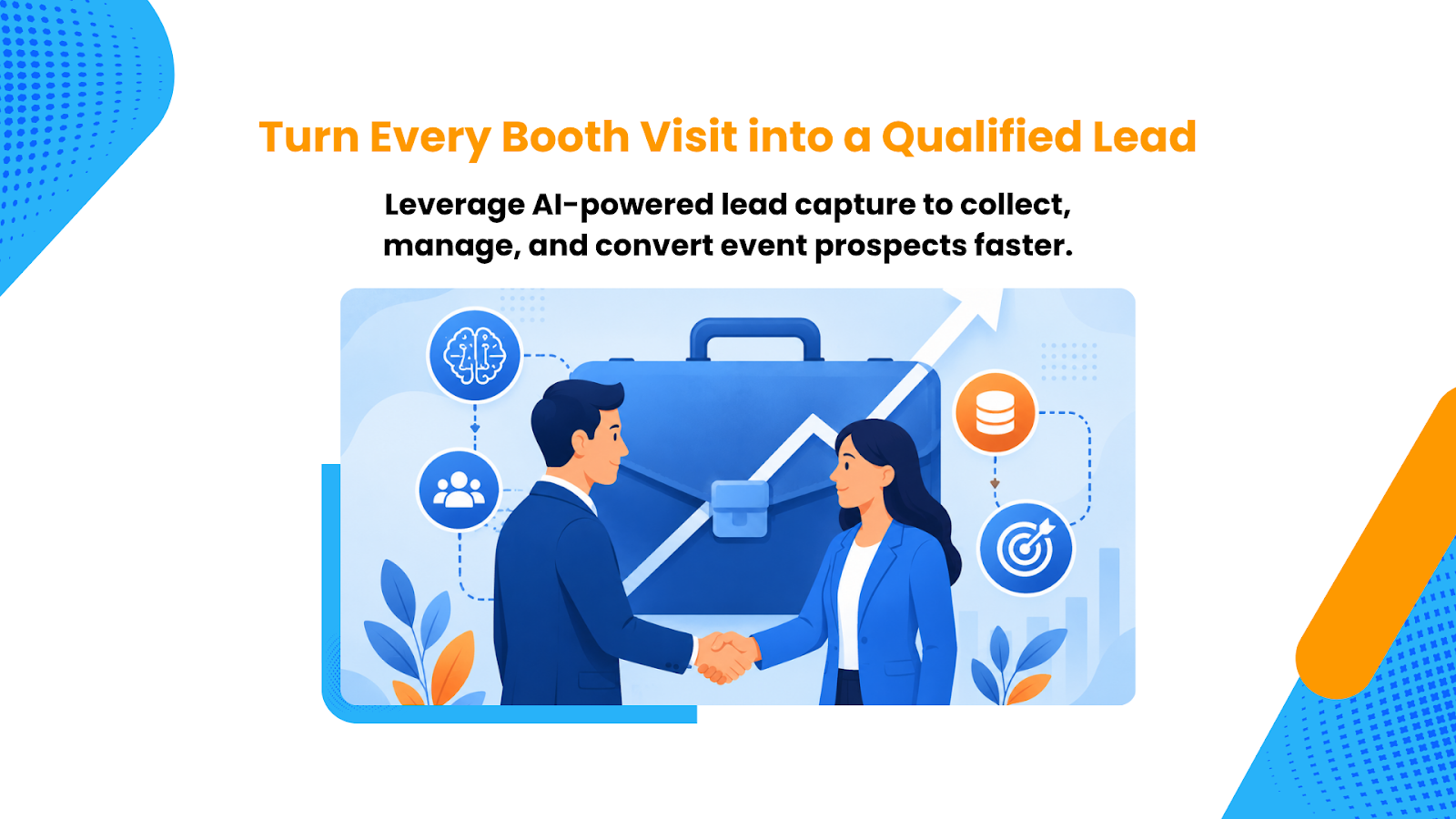 Business Card Scanner App for trade shows that converts booth visitors into qualified leads through instant contact capture and AI-driven lead tracking.
