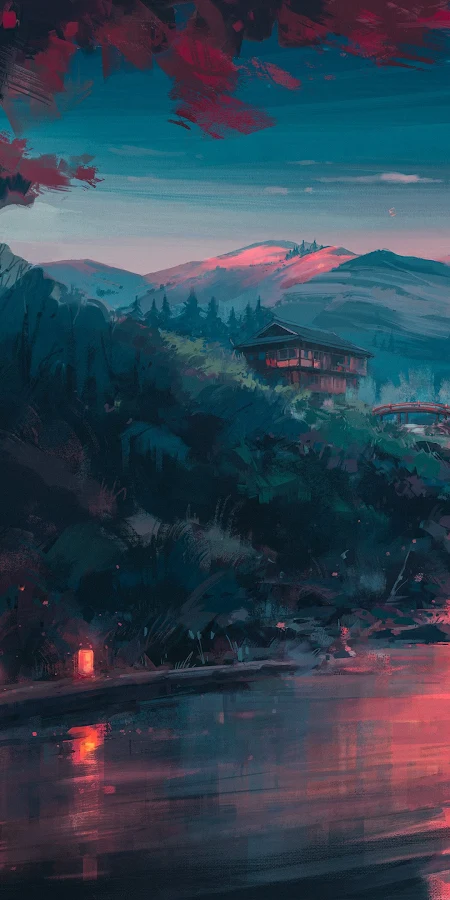 Aenami, Digital Art, Artwork, Illustration, Painting, Landscape Phone Wallpaper