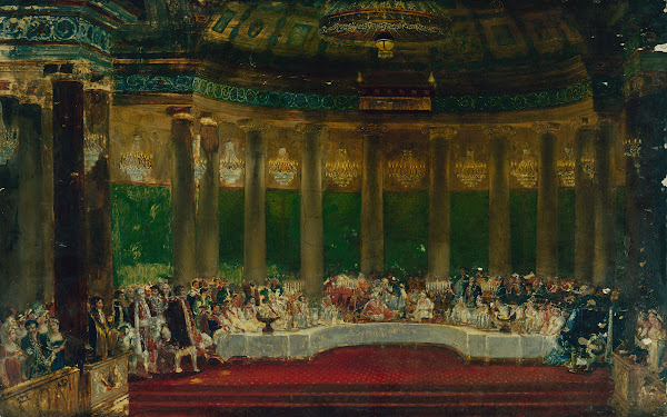 Le repas de mariage de Napoléon Ier aux Tuileries le 2 avril 1810 1805   1815