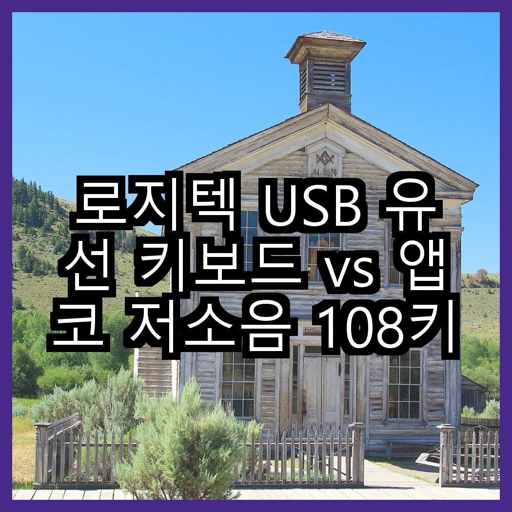 로지텍 USB 유선 키보드 vs 앱코 저소음 108키 키보드, 어떤 선택이 더 조용할까? 썸네일
