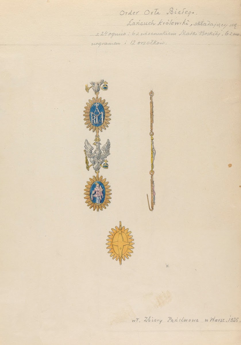 Collar of the Order of the White Eagle with Depictions and Monograms of the Virg