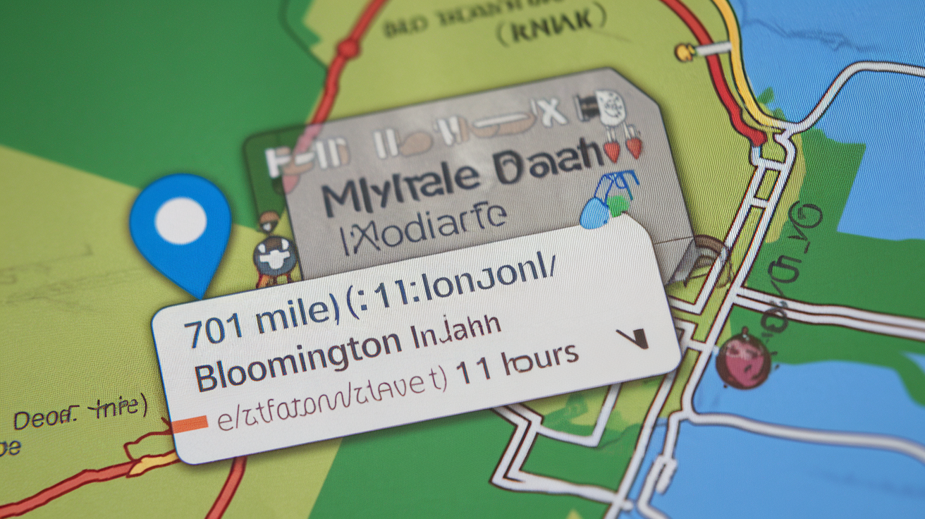 Distance from Bloomington, IN to Myrtle Beach, SC