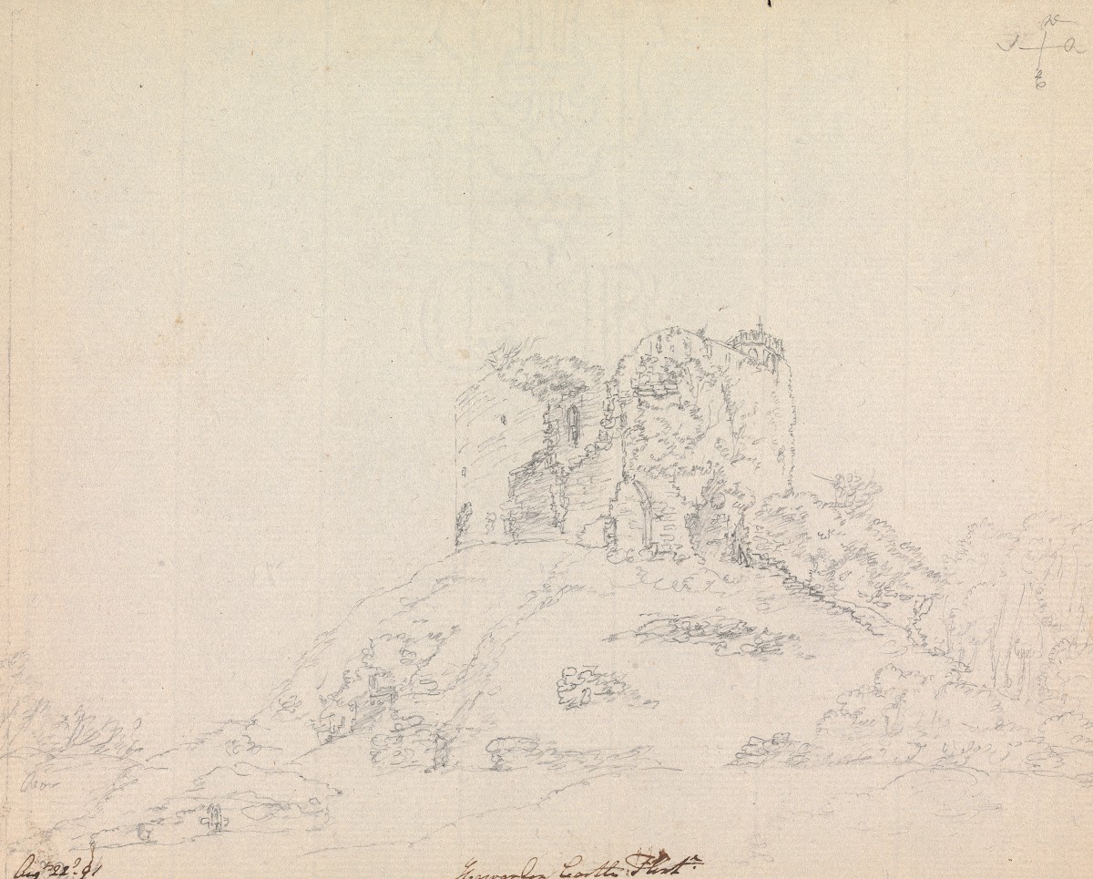 Hawarden Castle Flintshire Wales 1791