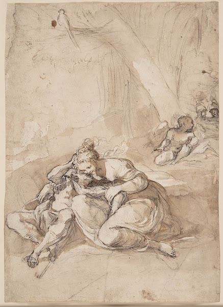Rinaldo og Amida i tryllehaven scene fra Torquato Tassos Gerusalemme Liberata 15
