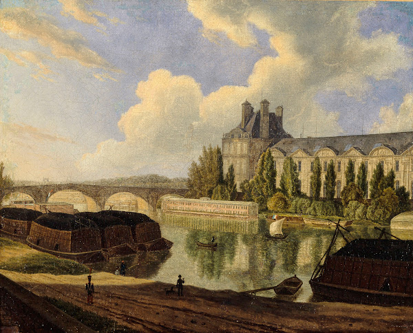 Le Pont Royal Et Le Pavillon De Flore Vus Du Quai Voltaire 1831