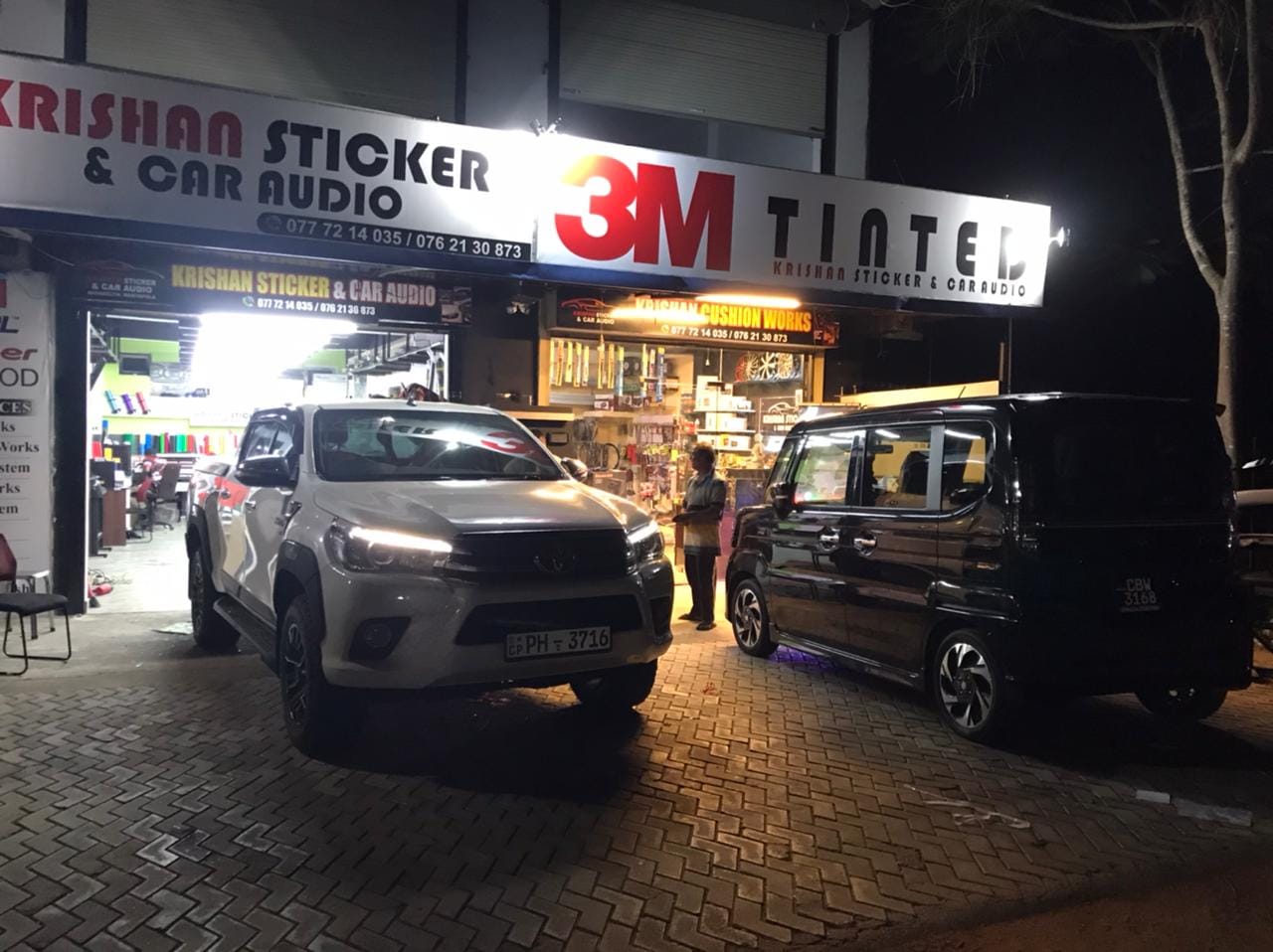 Krishan Sticker workshop — vehicle customization