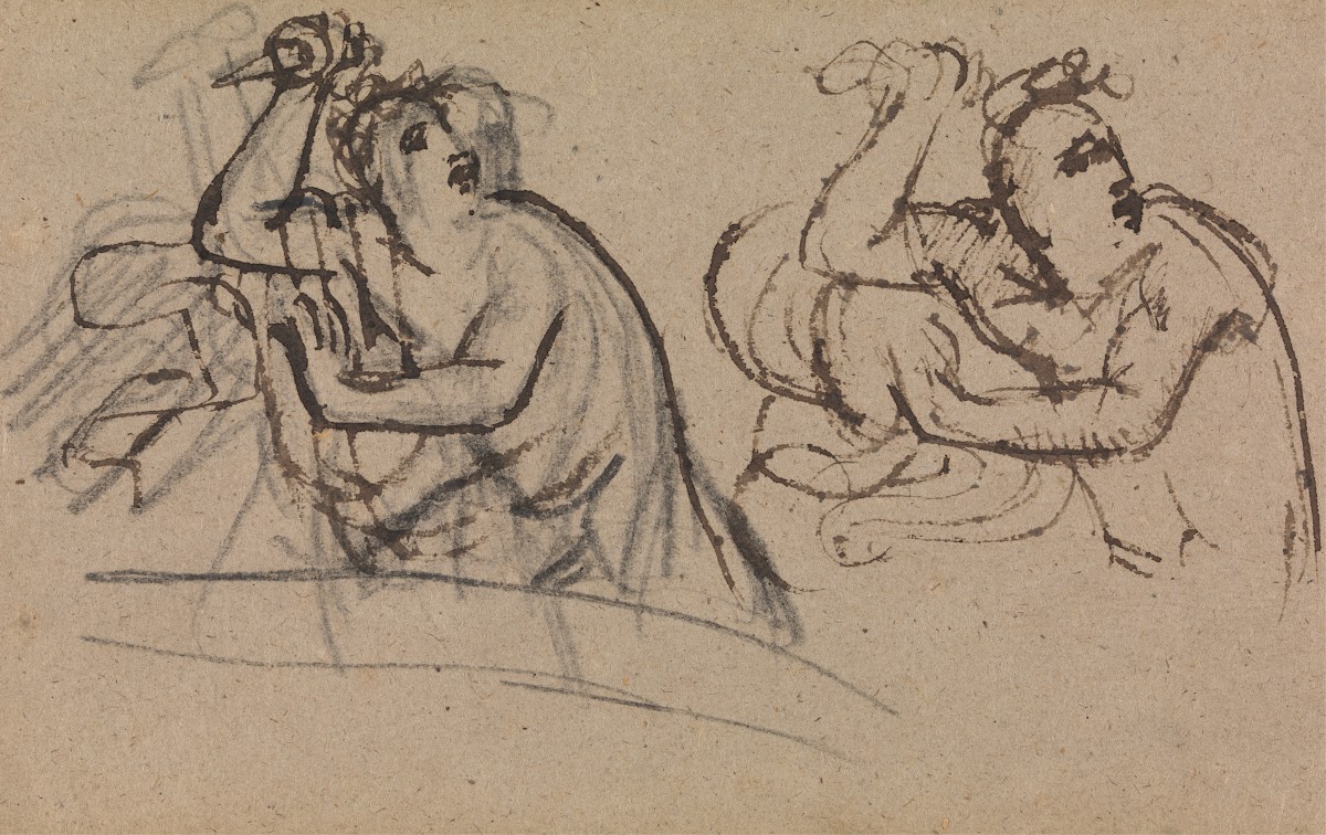 Study of a Figure Holding a Dagger