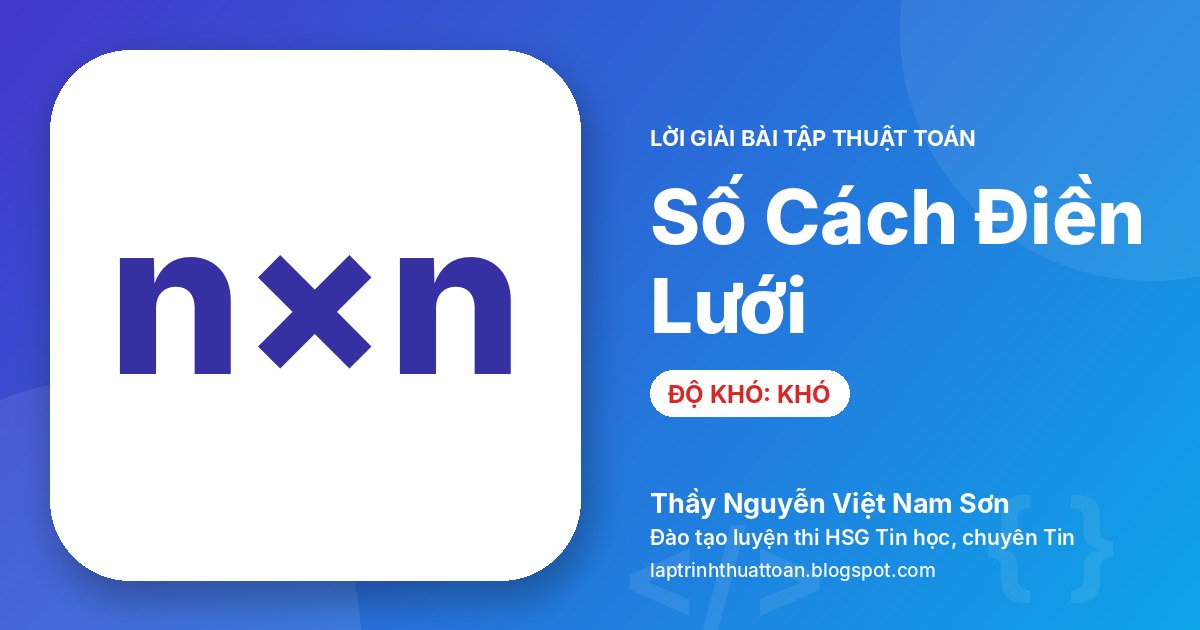 Số Cách Điền Lưới