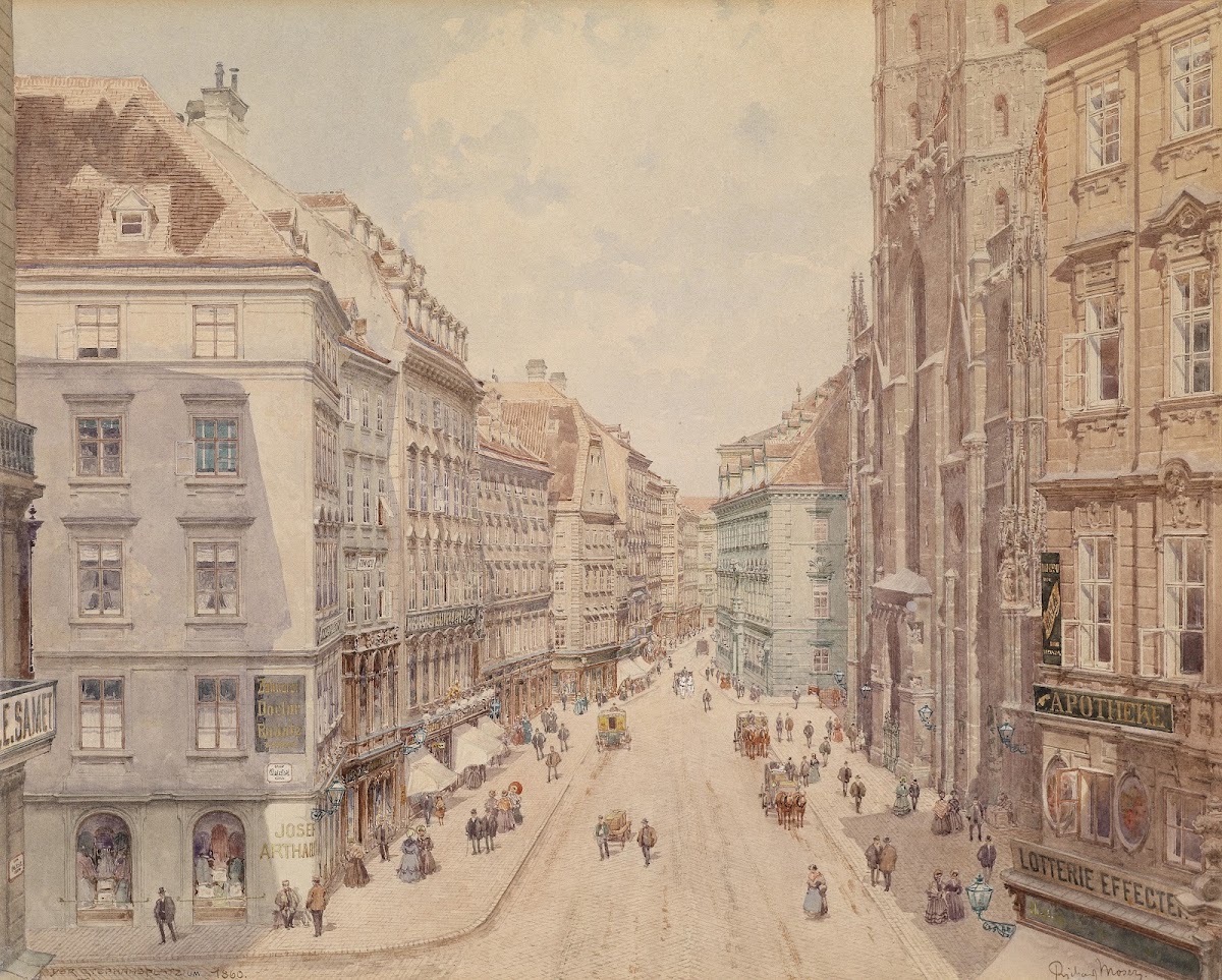Wien Der Stephansplatz 1860