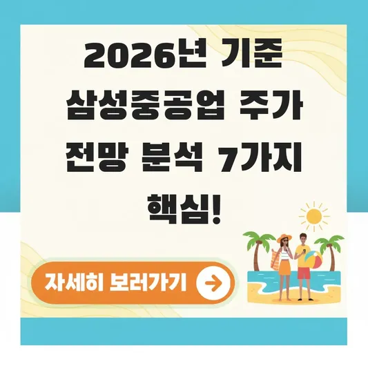 삼성중공업 주가 전망 목표 가격 분석