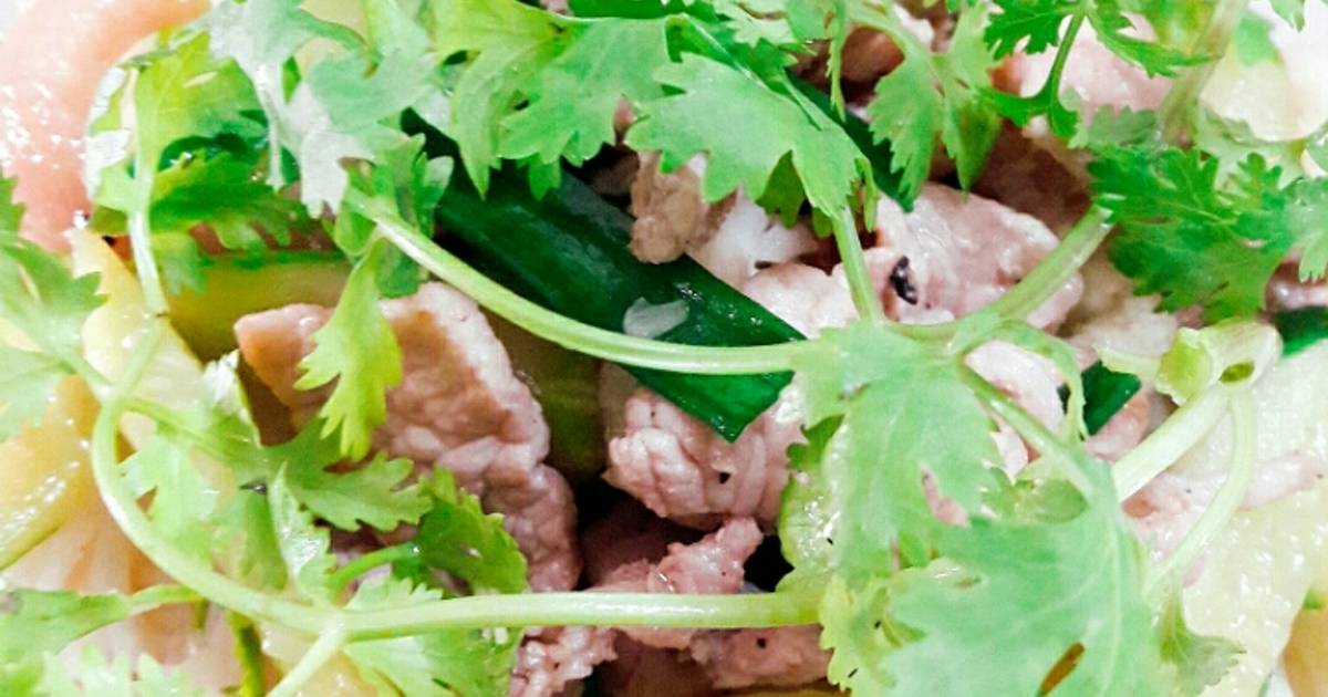 Bông cải dưa leo xào thịt