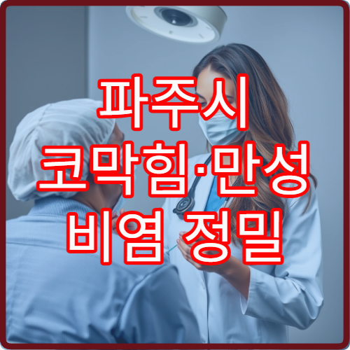 파주시 코막힘·만성 비염 정밀 검사와 약물·시술 치료 병원