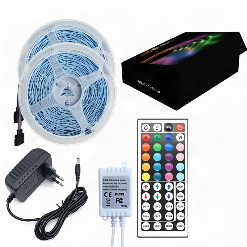 RGB-LED-Streifen 5050, steuerbar per App und Fernbedienung