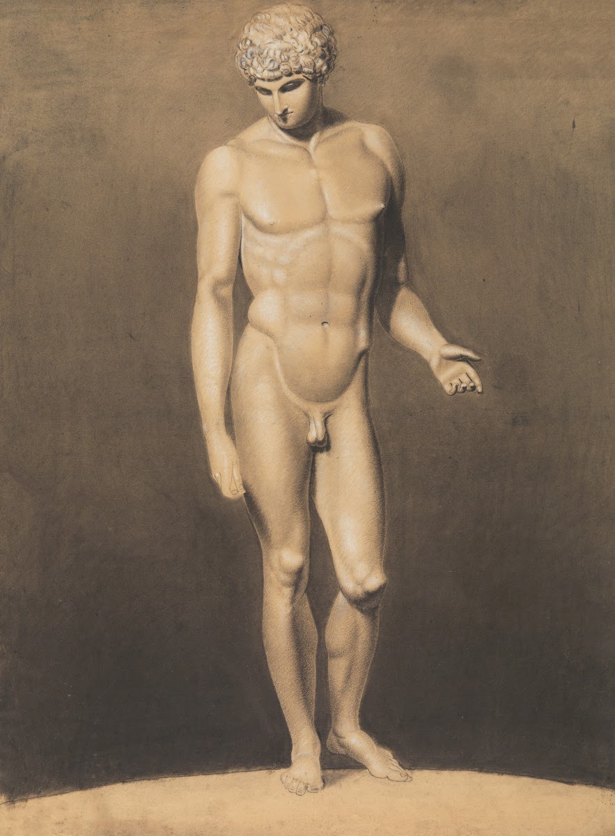 Standing male nude 19th century