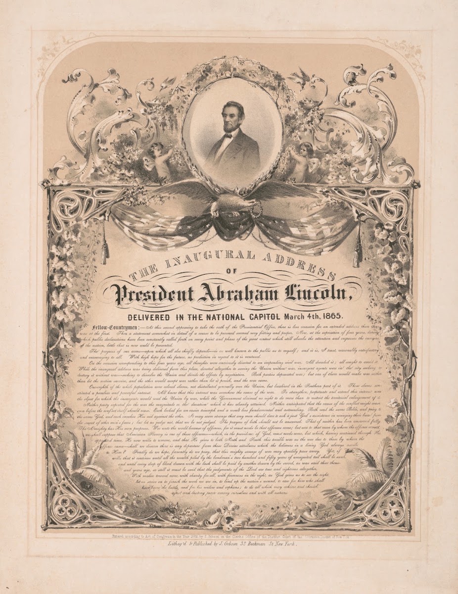 The Inaugural Address Of President Abraham Lincoln Delivered In The National Cap