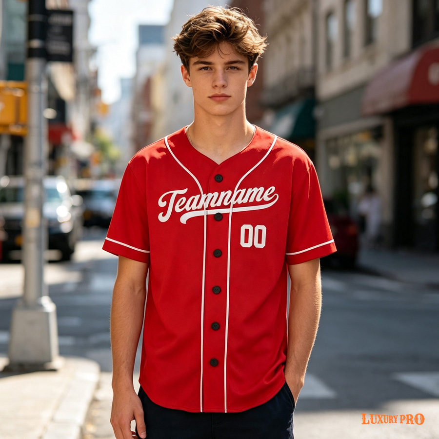 Youth Real Piping Baseball Cardigan - Black Buttons