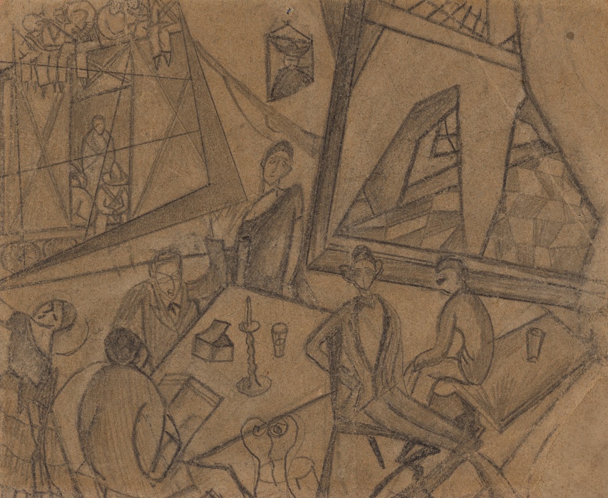 Sketch for Pancho Villa and Adelita 1927