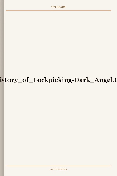 History of Lockpicking